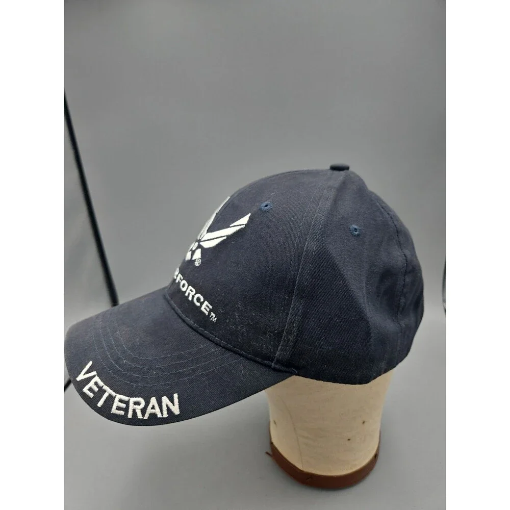 US Air Force Veteran Hat Cap Blue Cap Casual Cotton Adjustable Eagle Crest